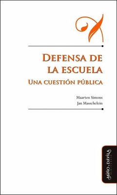 Cover Defensa de la escuela : una cuestión pública
