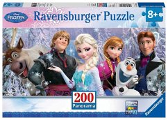 Ravensburger 12801 - Disney Frozen: Arendelle im ewigen Eis, 200 Teile Panorama-Puzzle
