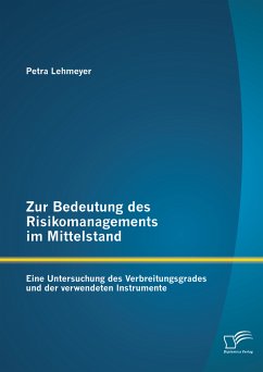 Zur Bedeutung des Risikomanagements im Mittelstand: Eine Untersuchung des Verbreitungsgrades und der verwendeten Instrumente (eBook, PDF) - Lehmeyer, Petra