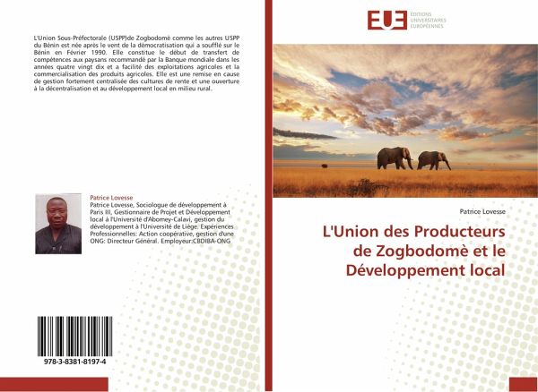 L'Union des Producteurs de Zogbodomè et le Développement local