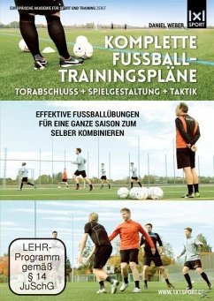 Komplette Fußball - Trainingspläne - Torabschluß + Spielgestaltung + Taktik