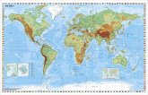 Stiefel Wandkarte Kleinformat Weltkarte, physisch, ohne Metallstäbe