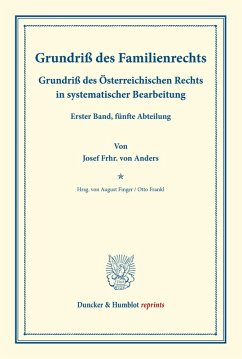 Cover Grundriß des Familienrechts.