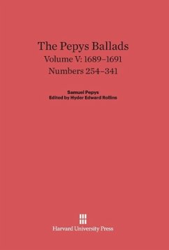 The Pepys Ballads, Volume V, (1689-1691)