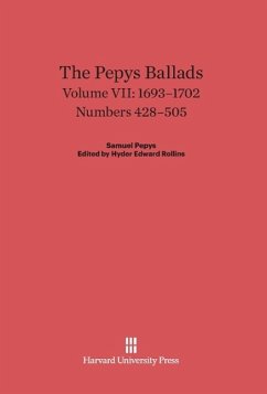 The Pepys Ballads, Volume VII, (1693-1702)