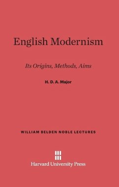 Cover English Modernism