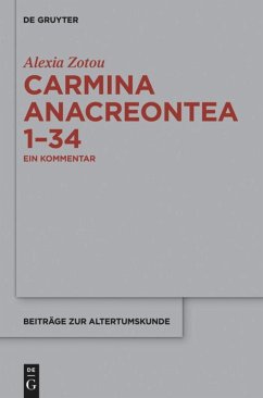 Carmina anacreontea 1-34 - Zotou, Alexia