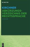 Kirchner ¿ Abkürzungsverzeichnis der Rechtssprache