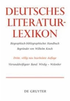 Wirdig - Wol / Deutsches Literatur-Lexikon Band 34