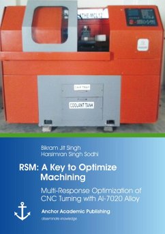 RSM: A Key to Optimize Machining: Multi-Response Optimization of CNC Turning with Al-7020 Alloy (eBook, PDF) - Singh, Bikram Jit