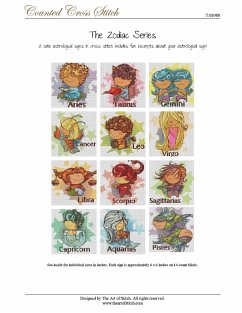 The Zodiac Series Cross Stitch Book - Mills, Lauren