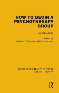 Cover How to Begin a Psychotherapy Group