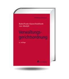 Verwaltungsgerichtsordnung (VwGO) - Bader, Johann;Funke-Kaiser, Michael;Stuhlfauth, Thomas