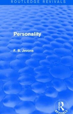 Personality (Routledge Revivals) - Jevons, F B