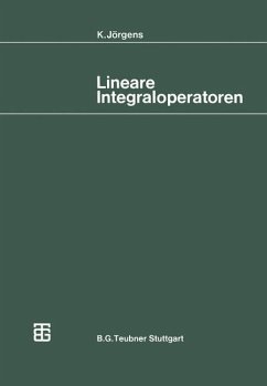 Lineare Integraloperatoren - Jörgens, Konrad