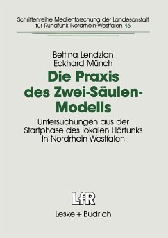 Die Praxis des Zwei-Säulen-Modells - Lendzian, Bettina;Münch, Eckhard