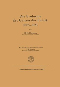 Die Evolution des Geistes der Physik 1873-1923 - Chvol'son, Orest D.