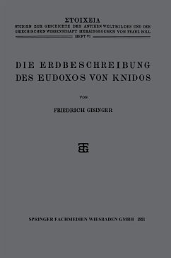 Die Erdbeschreibung des Eudoxos von Knidos - Gisinger, Friedrich