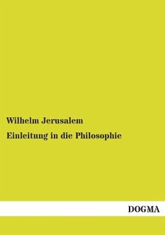 Einleitung in die Philosophie - Jerusalem, Wilhelm