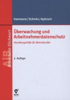Überwachung und Arbeitnehmerdatenschutz - Apitzsch, Wolfgang; Schmitz, Karl; Hammann, Dirk