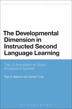 Cover The Developmental Dimension in Instructed Second Language Learning