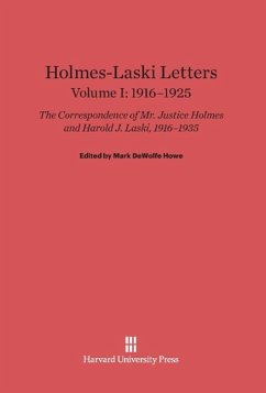 Holmes-Laski Letters, Volume I, (1916-1925)