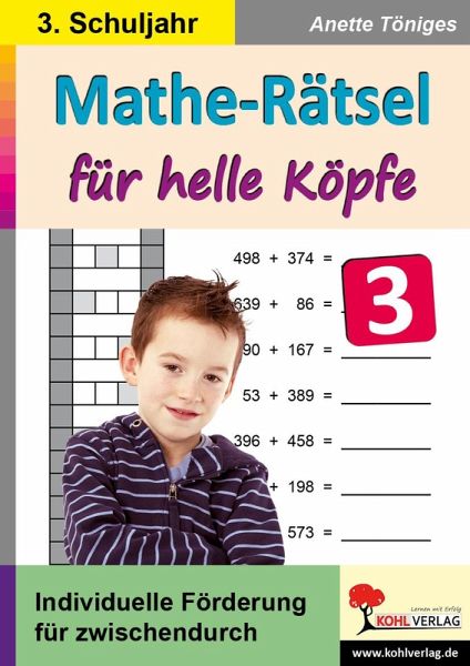 Mathe-Rätsel für helle Köpfe / 3. Schuljahr (eBook, PDF) Mathe-Rätsel für helle Köpfe / 3. Schuljahr (eBook, PDF)