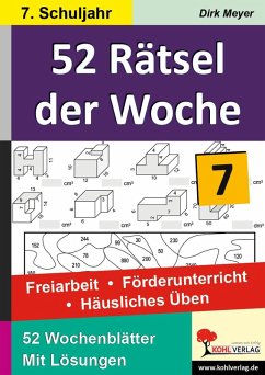 52 Rätsel der Woche / 7. Schuljahr (eBook, PDF) - Meyer, Dirk