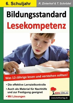 Cover Bildungsstandard Lesekompetenz / Klasse 6 (eBook, PDF)