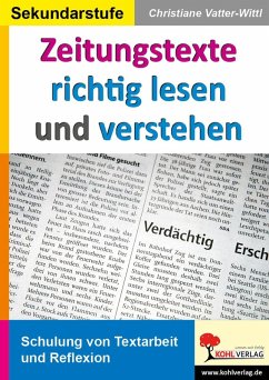 Zeitungstexte richtig lesen und verstehen (eBook, PDF) - Vatter-Wittl, Christiane