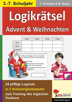 Logikrätsel Advent & Weihnachten (eBook, PDF) - Schrödel, Tim; Quast, Moritz