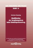 Modifikation der Vergütungsform beim Einheitspreisvertrag Modifikation der Vergütungsform beim Einheitspreisvertrag