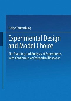 Experimental Design and Model Choice - Toutenburg, Helge