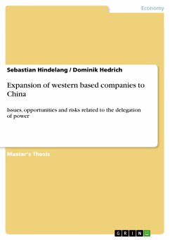 Expansion of western based companies to China (eBook, PDF)