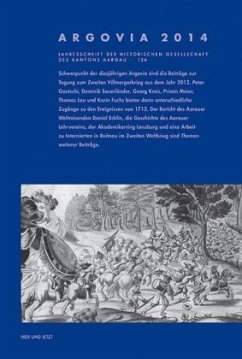 Cover Argovia. Jahresschrift der Historischen Gesellschaft des Kantons Aargau