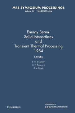 Energy Beam-Solid Interactions and Transient Thermal Processing 1984