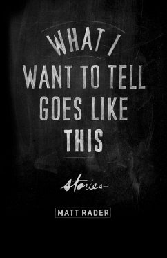 What I Want to Tell Goes Like This - Rader, Matt