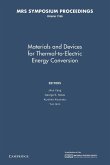Materials and Devices for Thermal-To-Electric Energy Conversion