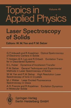 Laser Spectroscopy of Solids (Topics in Applied Physics Volume 49)