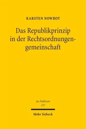 Das Republikprinzip in der Rechtsordnungengemeinschaft Das Republikprinzip in der Rechtsordnungengemeinschaft