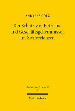 Cover Der Schutz von Betriebs- und Geschäftsgeheimnissen im Zivilverfahren