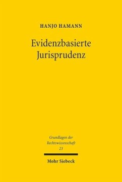 Evidenzbasierte Jurisprudenz - Hamann, Hanjo