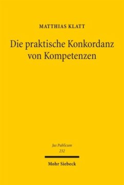 Die praktische Konkordanz von Kompetenzen - Klatt, Matthias