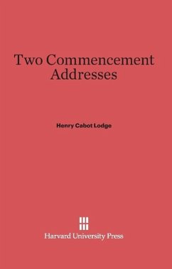 Cover Two Commencement Addresses