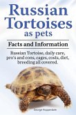 Russian Tortoises as Pets. Russian Tortoise facts and information. Russian tortoises daily care, pro's and cons, cages, diet, costs.