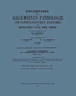 Ergebnisse der Allgemeinen Pathologie und Pathologischen Anatomie des Menschen und der Tiere - Axenfeld, Th.;Birch-Hirschfeld, Arthur;Hoffmann, W.