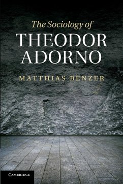 The Sociology of Theodor Adorno - Benzer, Matthias