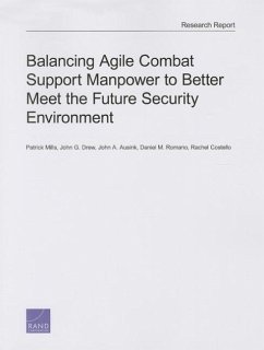 Balancing Agile Combat Support Manpower to Better Meet the Future Security Environment - Mills, Patrick; Drew, John G; Ausink, John A; Romano, Daniel M; Costello, Rachel