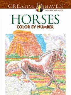 Horses Color by Number Coloring Book - Toufexis, George