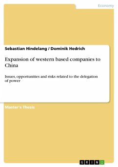 Expansion of western based companies to China